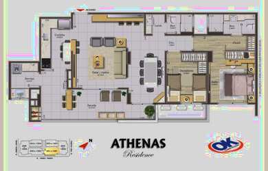 Imagem 6: Apartamento para venda tem 89 metros quadrados com 2 quartos em Campinas - São José - SC