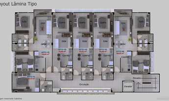 Imagem 3: Flat para venda com 32,85m² a 300 metros da praia
