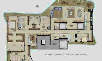 Imagem 4: Apartamento à venda no Legacy Condominium com 4 suítes, no trigésimo andar, com 311,00m² p