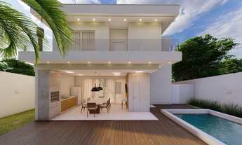 Imagem 3: Casa 04 quartos com piscina nova no Alphaville em Rio das Ostras-RJ