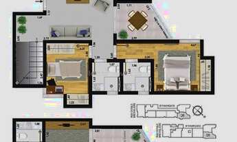 Imagem 7: Ref.: COB2002 - Cobertura Nova 2/4, suite, elevador, área gourmet, 2 vagas, Bairro Santa C