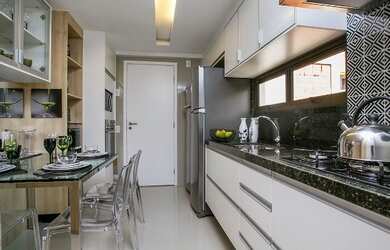 Imagem 7: Um apartamento com PLANTA DIFERENCIADA, 123 m², 3 suítes, sala "boca larga", gab