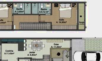 Imagem 4: Sobrado com 2 dormitórios à venda, 101 m² por R$ 438.000,00 - São José - Canoas/RS
