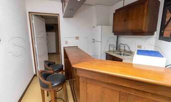 Imagem 4: Flat no Itaim Bibi para Locação 1x dormitório 45m², sem fiador com lavanderia coletiva, s