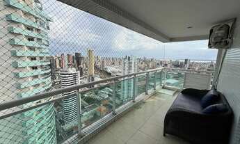 Imagem 6: Apartamento Mobiliado no Bairro do Umarizal - Mandarim - Andar Alto - Vista Baía