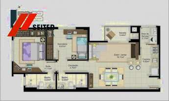Imagem 3: Apartamento de 2 dormitorios com suite a venda em Capoeiras Florianopolis