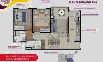Imagem 5: Apartamento para venda possui 64 metros quadrados com 2 quartos