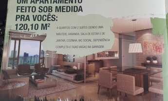 Imagem 2: Apartamento de 122 m2, com 4 quartos, 2 suítes, 2 vagas, Novo, na Encruzilhada