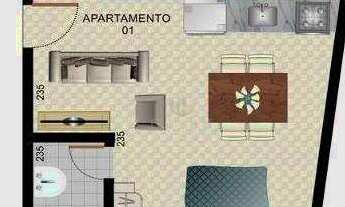 Imagem 3: Venda - Apartamento - 1 quarto - 29,34m² - Roseira - São José dos Pinh