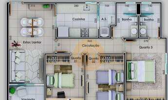 Imagem 5: Apartamento com 3 dormitórios à venda, 80 m² por R$ 650.000,00 - Nova Suíssa - Belo Horizo