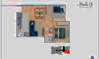 Imagem 3: Apartamento à venda, 46 m² por R$ 212.800,00 - Novo Horizonte - Sabará/MG