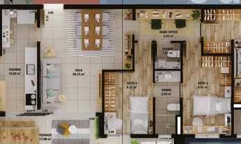 Imagem 4: Apartamento com 2 dormitórios à venda, 90 m² por R$ 1.125.000 - Ponta da Praia - Santos/SP