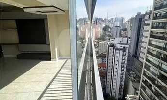 Imagem 7: Um Studio confortável de 42m² com uma varanda deliciosa em andar alto na Bela Vista/Consol