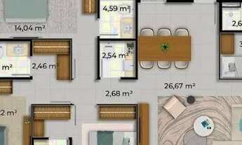 Imagem 5: Mandara By Yoo - Torre Flora - 136,79m2 - 1º Andar (Vista Mar) - Porto das Dunas