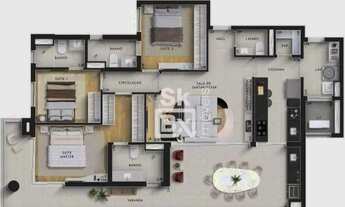 Imagem 5: Apartamento com 3 suítes à venda - Altamira - Uberlândia/MG