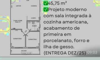 Imagem 2: Apartamento com 2 dormitórios à venda, 47 m² por R$ 335.000,01 - Vila Scarpelli - Santo An