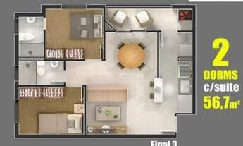 Imagem 7: Saia do aluguel com condições facilitadas! Apartamentos à venda próximo ao Shibata 2 e 3 d