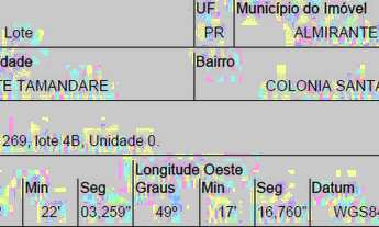 Imagem 2: TERRENO à venda por R$ 562.417,50 no bairro Colônia Santa Gabriela - ALMIRANTE TAMANDARE