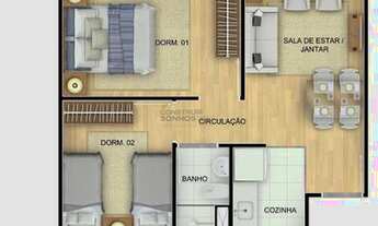 Imagem 5: Apartamento à venda, 2 quartos, 1 vaga, Novo Mundo - Curitiba/PR