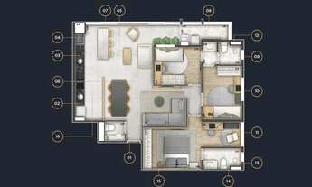 Imagem 2: Lançamento de Apartamento 99 m² - 3 suítes, 2 vagas de garagem, Royal Park - São José dos