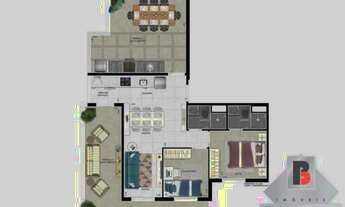 Imagem 3: Cobertura para Locação e Venda - 85 metros- 1 dormitório- 1 vaga - lazer completo