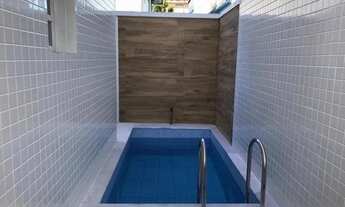 Imagem: Sobreposta, ponta da praia, Santos