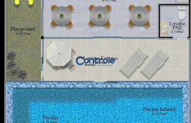 Imagem 2: Imóvel para venda possui 191 metros quadrados com 3 quartos em Ponte do Imaruim - Palhoça