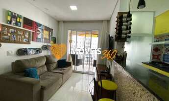 Imagem 1: MARAVILHOS APARTAMENTO 70M² NO MARAPÉ, SANTOS-SP, 03 QUARTOS, 01 SUÍTE, BANHEIRO, COZINHA