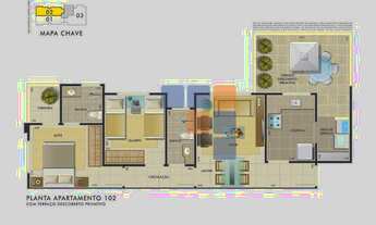 Imagem 4: Apartamento com 2 dormitórios à venda, 59 m² por R$ 315.000,00 - Manacás - Belo Horizonte