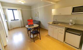 Imagem 2: Flat no Jardins para Locação com 1x dormitório sendo 1x suíte, serviços e vaga de garagem