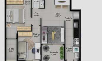 Imagem 7: Apartamentos de 2 e 3 Quartos a 50 metros da Praia de Camburi Sera Entregue Final 2023