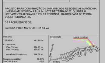 Imagem 4: Terreno com vista no Alphaville Volta Redonda