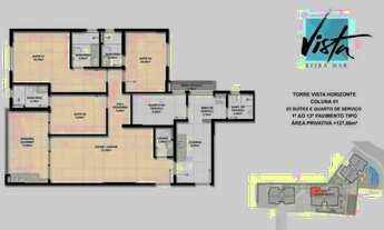 Imagem 5: Vista Beira Mar / 127 m² com 03 suítes