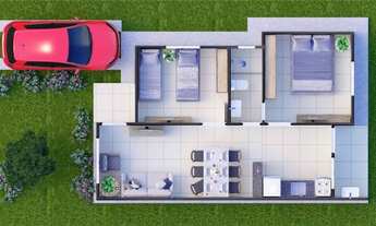 Imagem 2: 114-Casa de condomínio térrea para venda possui 51 metros quadrados com 2 quartos