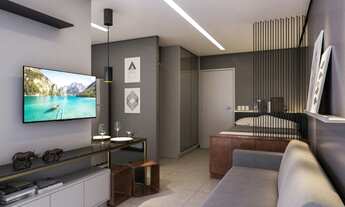 Imagem 3: Moderno edifício tipo Studio com suíte e varanda a beira-mar