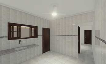 Imagem 5: Thamir)02 dormitórios fino acabamento com churrasqueira e quintal nos fundos