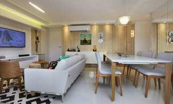 Imagem 3: Um apartamento com PLANTA DIFERENCIADA, 123 m², 3 suítes, sala "boca larga", gab