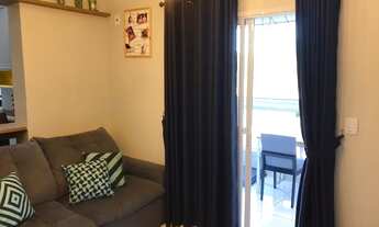 Imagem 5: Thamir) 01 Dormitório, varanda gourmet envidraçada no Canto do Forte