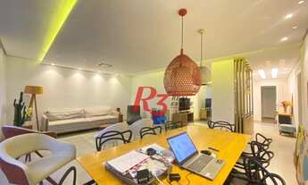 Imagem 1: Apartamento com 3 dormitórios, frente/mar, à venda, 143 m² - Itararé - São Vicente/SP