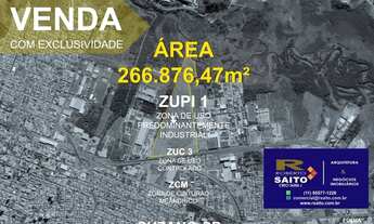 Imagem: Área para venda possui 266.876,47 m²