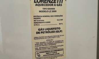Imagem 2: Aquecedor de água a gás- Lorenzetti LZ 2000