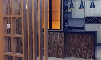 Imagem 4: Casa Condominio Residencial Mônaco, Três quarto, suíte com closet, churrasqueira, Móveis P