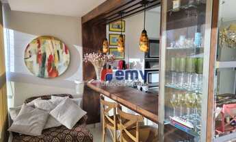 Imagem 2: Espetacular apartamento de 2 quartos a venda, são 82 m2, 02 suítes, cortina de vidro, el