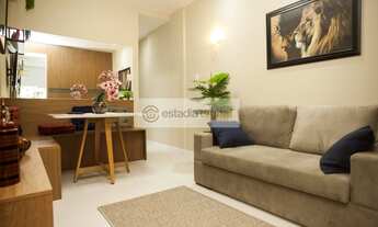 Imagem 6: Quarto e sala mobiliado ao lado do metrô em Copacabana