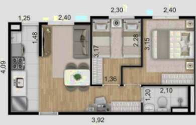 Imagem 2: Apto. com 38 m2. à Venda em Vila Galvão - Guarulhos - SP