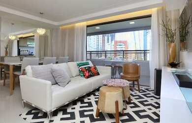 Imagem 2: Um apartamento com PLANTA DIFERENCIADA, 123 m², 3 suítes, sala "boca larga", gab