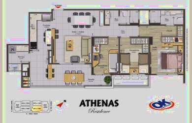 Imagem 7: Apartamento para venda tem 89 metros quadrados com 2 quartos em Campinas - São José - SC