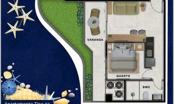 Imagem 7: Apartamento para venda tem 22 metros quadrados com 1 quarto em Porto de Galinhas - Ipojuca