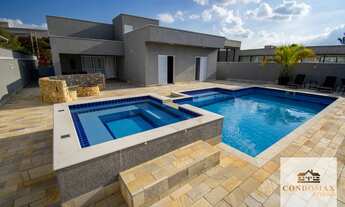 Imagem 3: Casa Térra Mobiliada 4 suítes com Salão de jogos- Condomínio Shambala 2