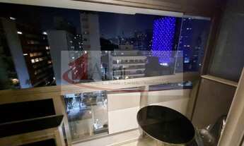 Imagem 6: Studio finamente mobiliado e com ar condicionado em andar alto. Ao lado do metrô Oscar Fre